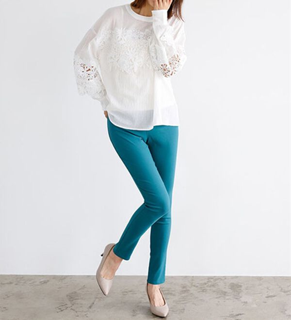 GeeRA（ジーラ）の「嬉しい機能付！美脚スキニーレギンスパンツ（フルレングスタイプ）（フルレングスパンツ）」｜詳細画像