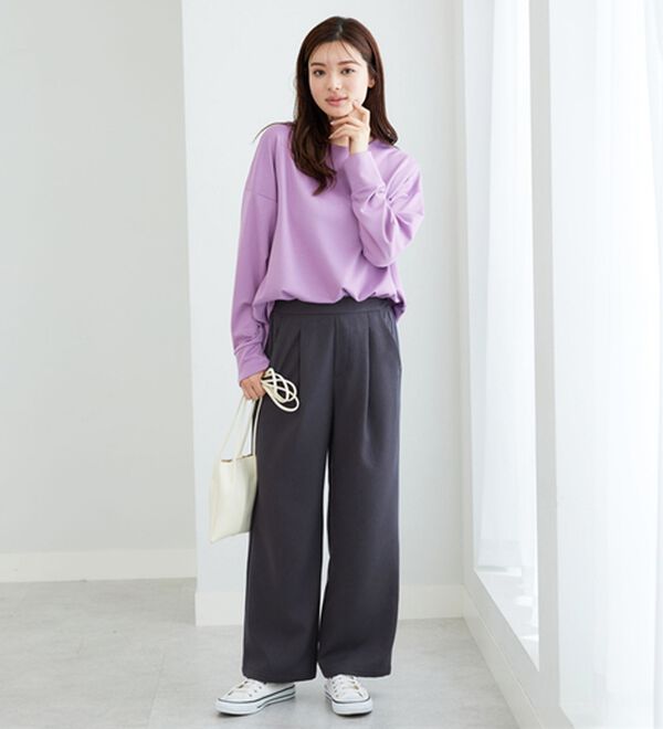 BELLUNA（ベルーナ）の「【2点セット】ウーリッシュ素材ビスチェセットアップ（セットアップ）」｜詳細画像