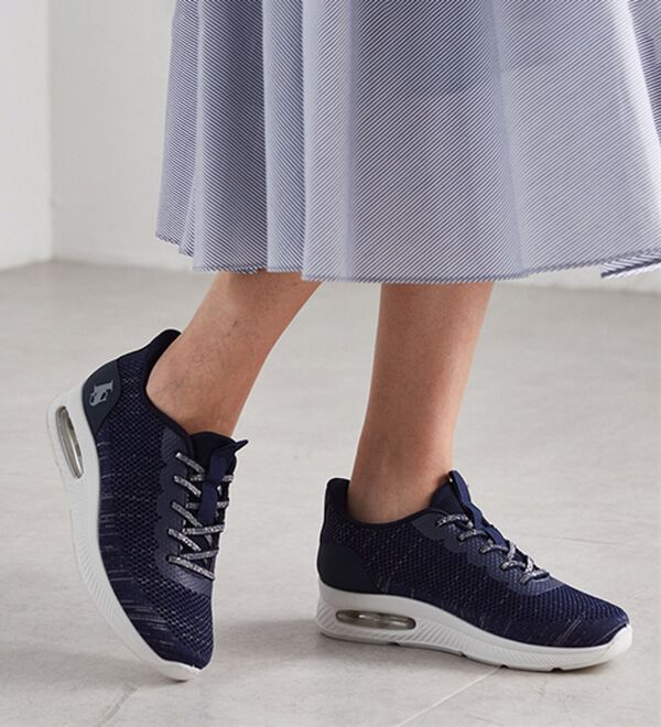 ルフラン（ルフラン）の「＜ラシーナコンフォート＞立ったまま履ける４Ｅエアソールニットスニーカー（スニーカー）」｜詳細画像