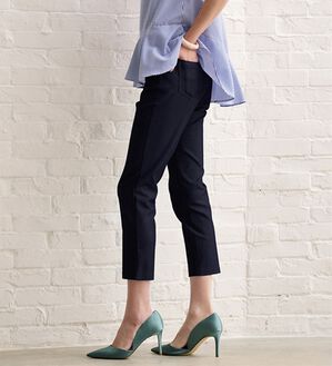 RANAN（ラナン）の「【4つの機能付】美脚クロップドパンツ（クロップドパンツ）」｜ネイビー