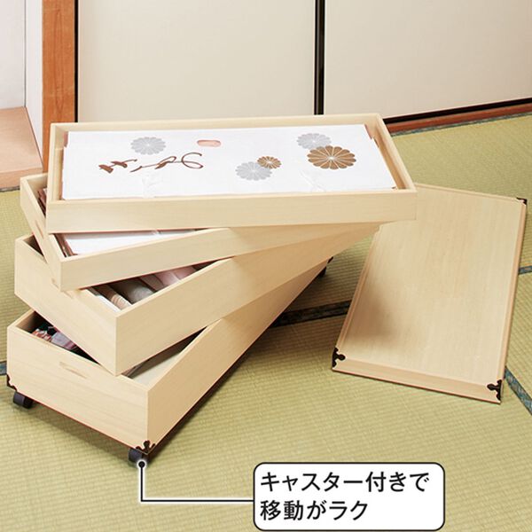 「キャスター付き総桐衣裳ケース（その他衣類収納）」｜詳細画像