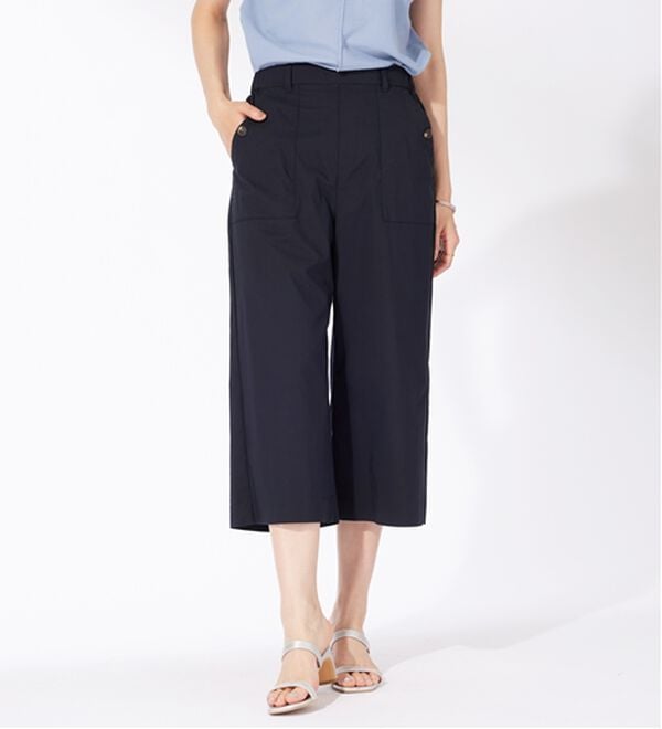 BELLUNA（ベルーナ）の「サラリ綿混ベイカーキュロットパンツ（その他パンツ）」｜詳細画像