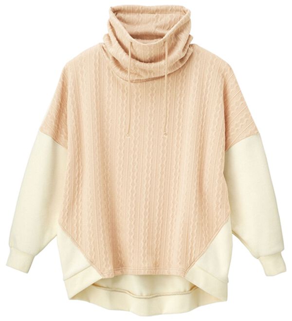 RANAN（ラナン）の「異素材切替プルオーバー（カットソー）」｜詳細画像