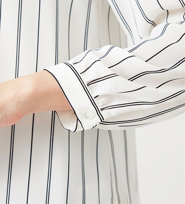 BELLUNA（ベルーナ）の「ジョーゼット素材裾ティアードブラウス（ブラウス）」｜詳細画像