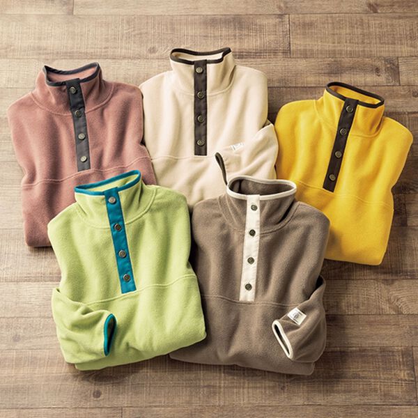 ルフラン（ルフラン）の「ボタン使いのフリースプルオーバー（カットソー）」｜詳細画像