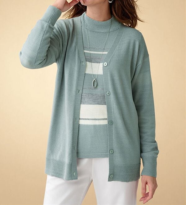 BELLUNA（ベルーナ）の「洗える！メリノウール１００％ハイネックセーター（ニット・セーター）」｜詳細画像