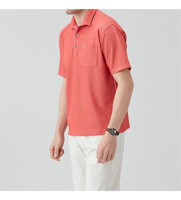 「【３色組】＜コムルヴァン・オム＞お洒落な杢調大人顔ポロシャツ（メンズシャツ）」｜詳細画像