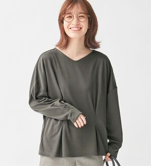 Viola e Viola（ヴィオラ エ ヴィオラ）の「タック使いドルマンパフ袖プルオーバー（カットソー）」｜詳細画像