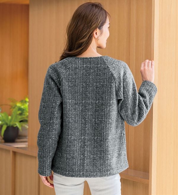 ルフラン（ルフラン）の「「ラクして上品」ツイード見えジャケット（その他ジャケット）」｜詳細画像