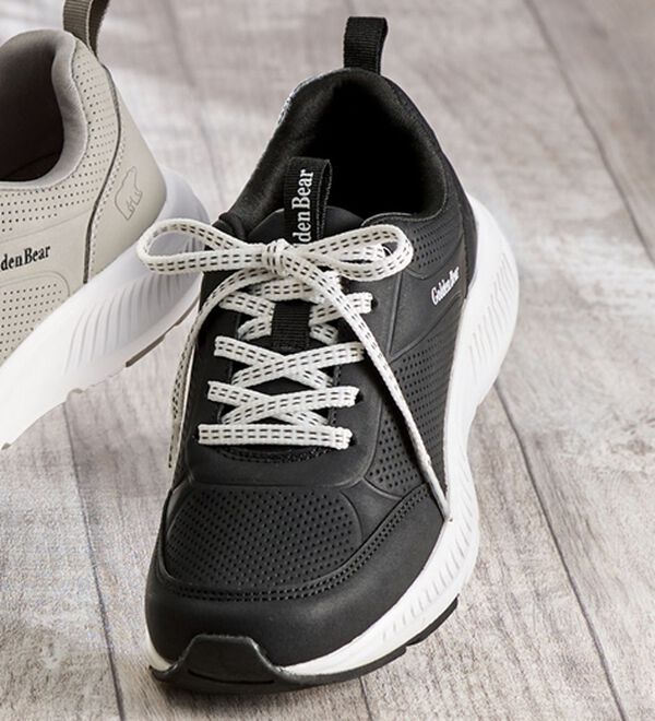 ルフラン（ルフラン）の「ゴールデンベア　４Ｅ防水スニーカー（スニーカー）」｜ブラック