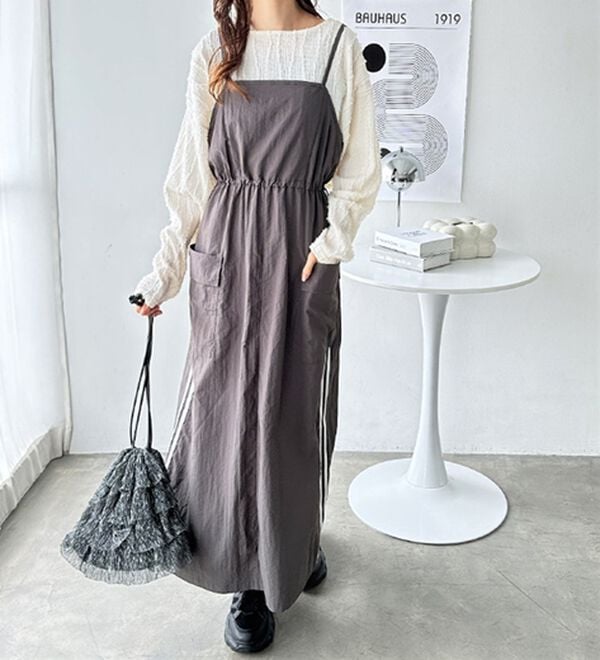 GeeRA（ジーラ）の「サイドラインドロストキャミワンピース（その他ワンピース）」｜詳細画像