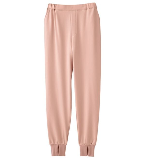 RANAN（ラナン）の「機能付き！裾スリットパンツ（フルレングスパンツ）」｜ピンク