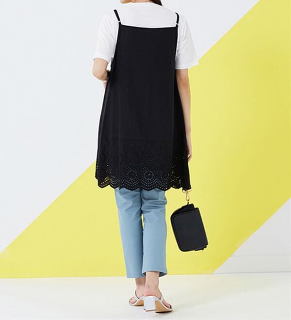 BELLUNA（ベルーナ）の「刺しゅう使いキャミチュニックアンサンブル（チュニック）」｜詳細画像