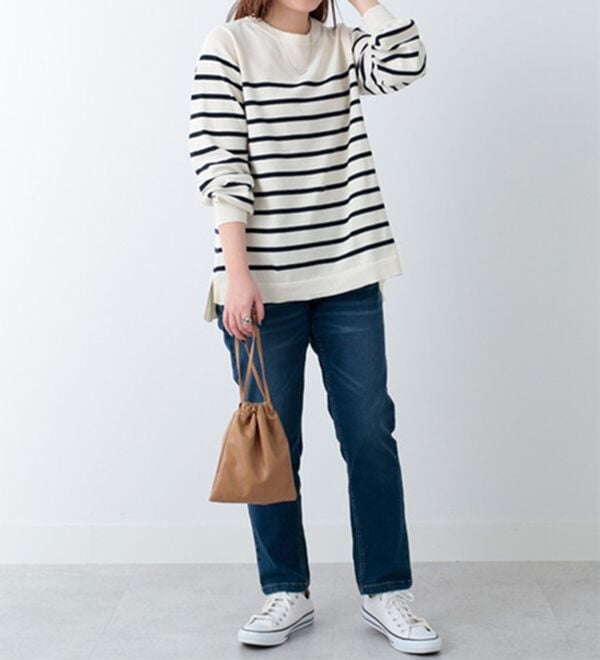 BELLUNA（ベルーナ）の「パフ袖デザインニットプルオーバー（ニット・セーター）」｜詳細画像