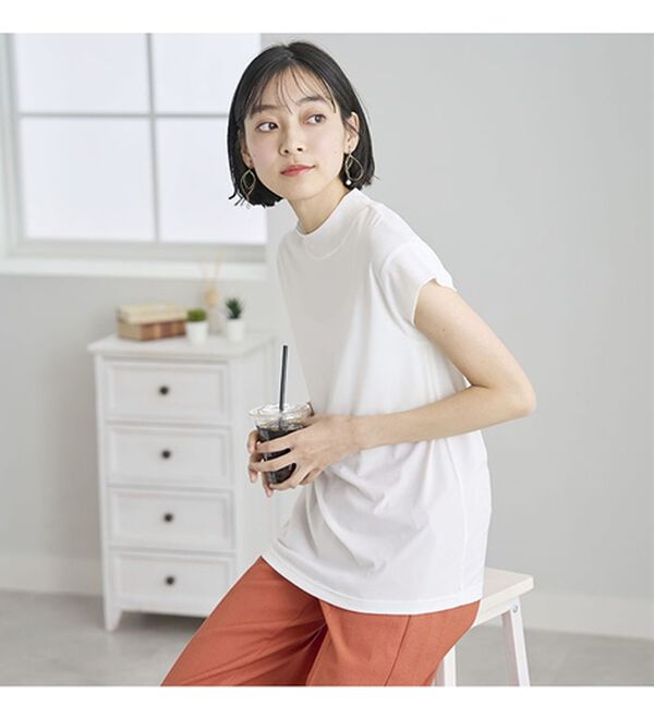 BELLUNA（ベルーナ）の「脱Ｔシャツ！チュールデザイントップス（カットソー）」｜詳細画像