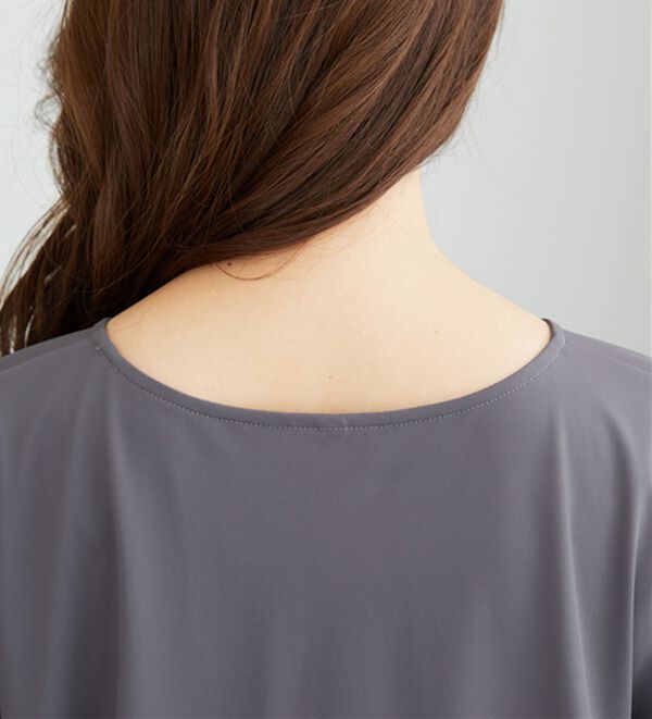 BELLUNA（ベルーナ）の「ヒンヤリ爽快！裾ギャザープルオーバー（カットソー）」｜詳細画像