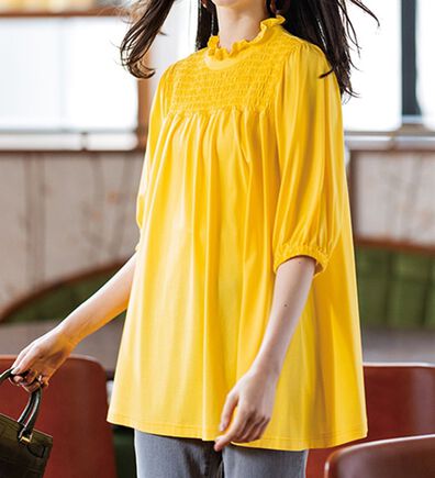 RANAN（ラナン）の「シャーリングパフスリーブチュニック（チュニック）」