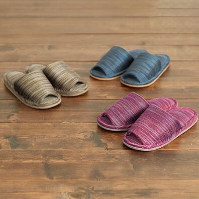 「洗えるスリッパ　３色組（スリッパ・ルームシューズ）」