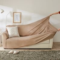 iellio（イエリオ）の「お買得！ワッフルソファカバー＜洗える・伸縮・ソファーカバー・肘あり・肘なし・１人掛・２人掛・３人掛＞（ソファーカバー）」