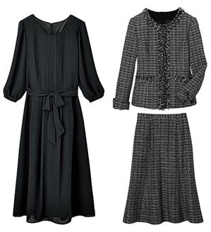 RANAN（ラナン）の「【３点レディセット】ロングワンピ３点レディセットスーツ（その他スーツ）」｜モノトーン系