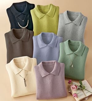 BELLUNA（ベルーナ）の「ウール入りデザインセーター（ニット・セーター）」｜詳細画像