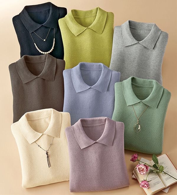 BELLUNA（ベルーナ）の「ウール入りデザインセーター（ニット・セーター）」｜詳細画像