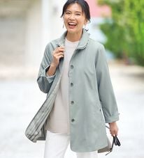 BELLUNA（ベルーナ）の「花粉対策！裏ストライプボンディングコート（ハーフコート）」