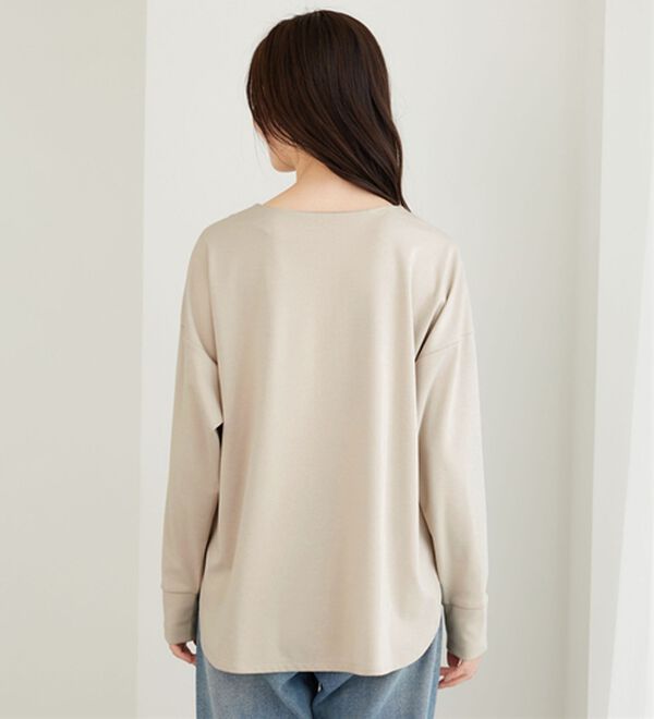 BELLUNA（ベルーナ）の「もちっとなめらか！大人顔サマ見えプルオーバー（カットソー）」｜詳細画像