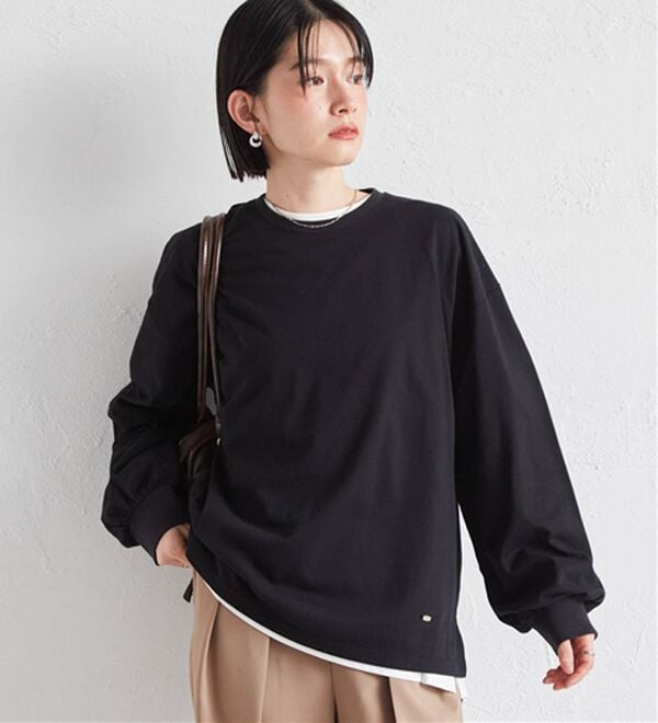 RANAN（ラナン）の「多機能ベーシックオーバーサイズ長袖Tシャツ（Tシャツ）」｜詳細画像