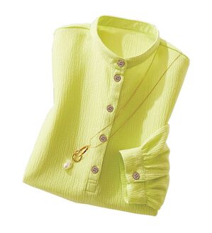 ルフラン（ルフラン）の「さらりと着れる！楊柳素材プルオーバー（カットソー）」｜ライム