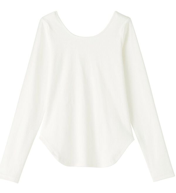 GeeRA（ジーラ）の「バックオープンリブトップス（カットソー）」｜詳細画像