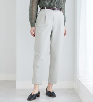 BELLUNA（ベルーナ）の「ツイルジャージー素材テーパードパンツ（テーパードパンツ）」｜アイスグレー