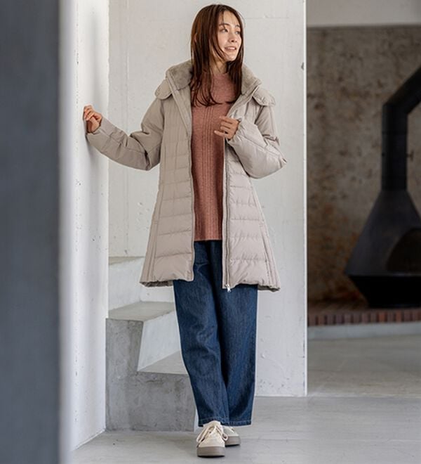 BELLUNA（ベルーナ）の「【快適Ｌａｂ．】洗える＆チクチクしにくい！ウール調ニットプルオーバー（ニット・セーター）」｜詳細画像