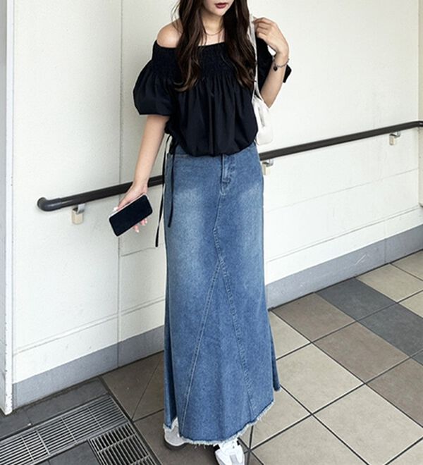 GeeRA（ジーラ）の「ドロストオフショルブラウス（ブラウス）」｜詳細画像