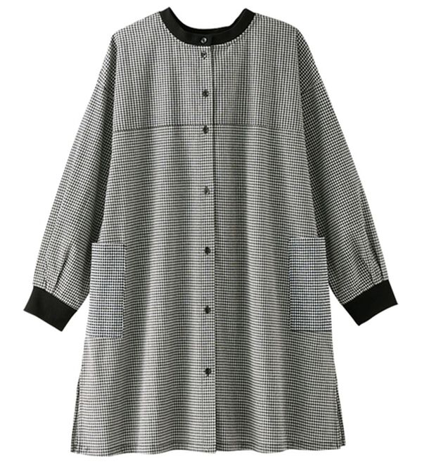 BELLUNA（ベルーナ）の「着回し３通り！綿１００％ハウスチュニック（チュニック）」｜ギンガムチェック