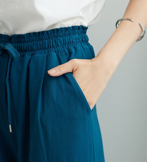 BELLUNA（ベルーナ）の「着心地楽々！綿１００％イージーパンツ（ワイドパンツ・ガウチョ）」｜詳細画像