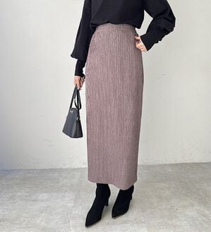 GeeRA（ジーラ）の「ストライプジャカードタイトスカート（ロングスカート）」｜詳細画像