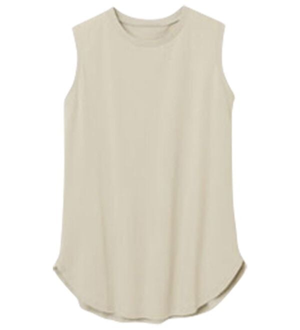 RANAN（ラナン）の「ひんやり！＜BC＞綿100％タンクトップ【選べる着丈】（カットソー）」｜詳細画像