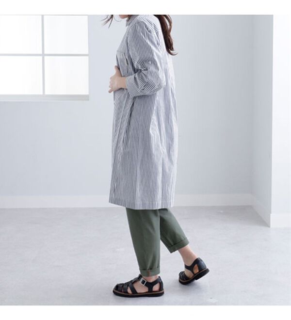 BELLUNA（ベルーナ）の「＜ｓｏｒａｆｕｋｕ＞柔らか綿100％シャツワンピース（シャツワンピース）」｜詳細画像