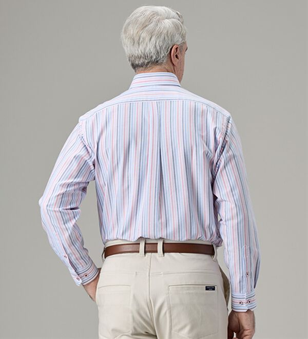 「お出かけ応援！防花粉オックスシャツ（メンズシャツ）」｜詳細画像