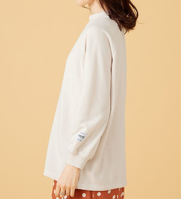 BELLUNA（ベルーナ）の「華奢見せ！しっかり綿混裏毛素材トレーナー（トレーナー・スウェット）」｜詳細画像