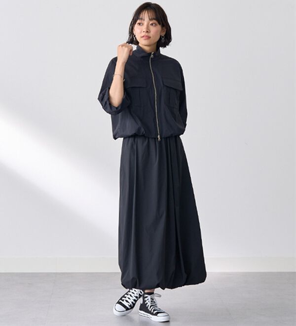 BELLUNA（ベルーナ）の「はっ水！ナイロンバルーンスカート（ロングスカート）」｜詳細画像