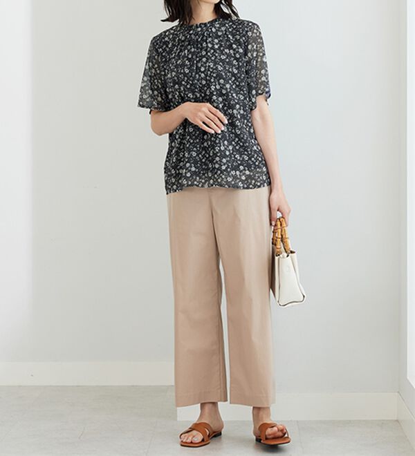 BELLUNA（ベルーナ）の「〈日比谷花壇〉フリル衿シフォンブラウス（ブラウス）」｜詳細画像