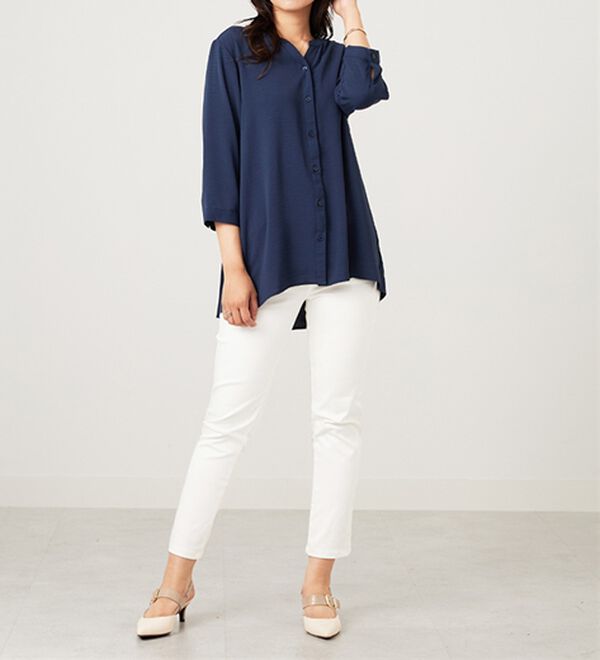 BELLUNA（ベルーナ）の「【新色追加】機能付！バックプリーツチュニック（チュニック）」｜詳細画像