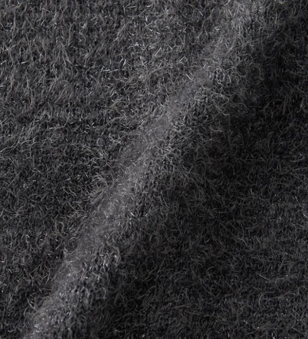 RANAN（ラナン）の「ゴールド調ボタンラメシャギーカーディガン（ニットカーディガン）」｜詳細画像