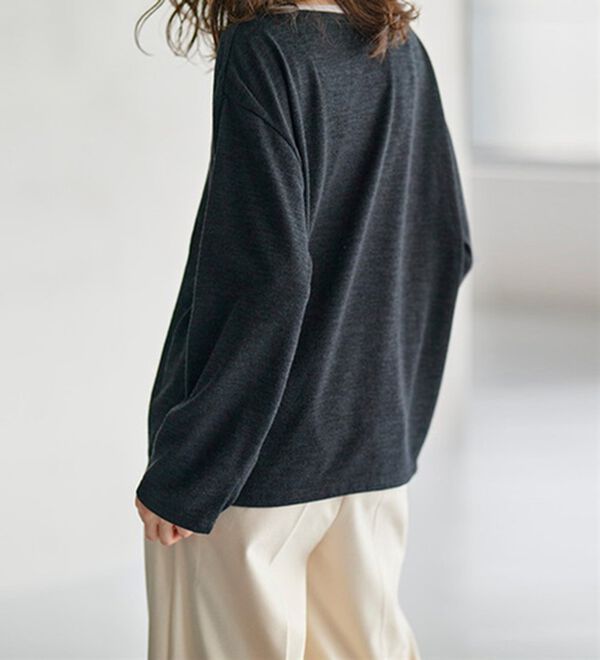 RANAN（ラナン）の「配色使いニットソープルオーバー（カットソー）」｜詳細画像