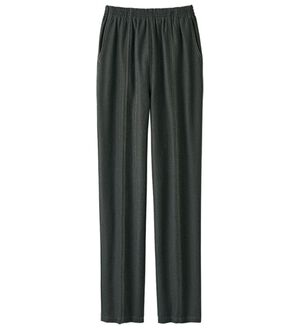 ルフラン（ルフラン）の「日本製肌に優しい綿混ラク楽パンツ（その他パンツ）」｜黒