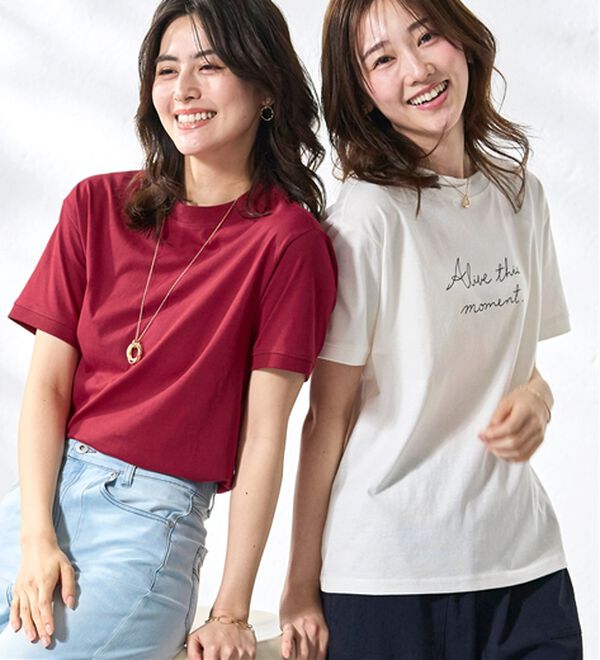 BELLUNA（ベルーナ）の「ヒンヤリ！綿１００％大人顔サマ見えＴシャツ（Tシャツ）」｜詳細画像