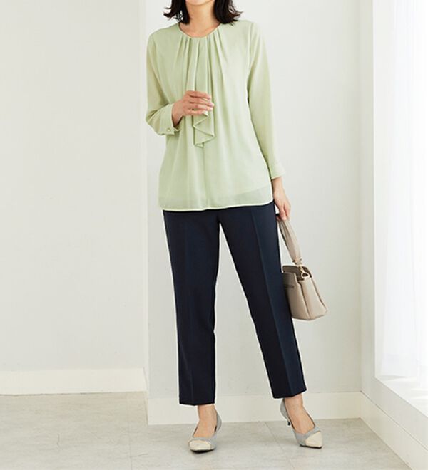 BELLUNA（ベルーナ）の「＜セレモニースタイル＞ボウタイデザインブラウス（ブラウス）」｜詳細画像