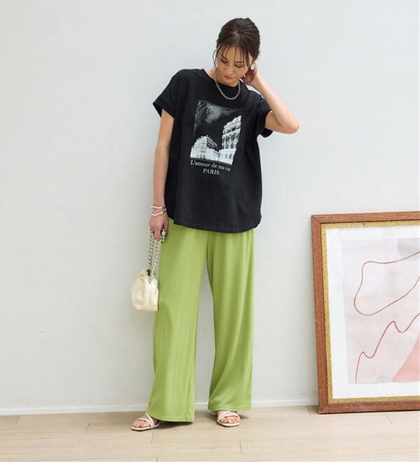 BELLUNA（ベルーナ）の「ひんやリッチコットン大人のゆったりドルマンＴシャツ（カットソー）」｜詳細画像